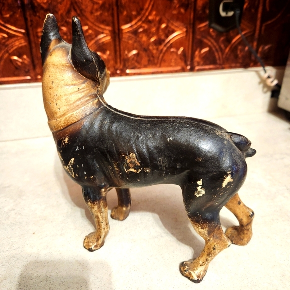 Antique Boston Terrier Cast Iron Doorstop - Picture 5 of 6